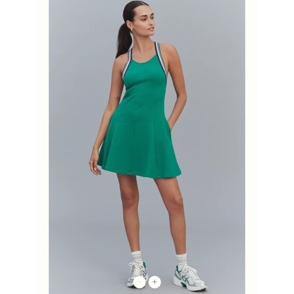 Anthropologie Daily Practice Crisscross-Back Swing Mini Dress